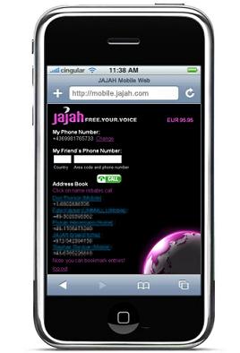 Jajah on iPhone Cheaper Calls apple_iphone_jajah
