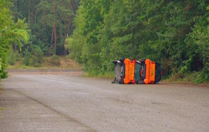 Double Decker Car Crash