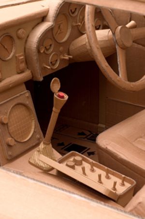 Cardboard Guy has Serious Talent Cardboard DB5 Dashboard