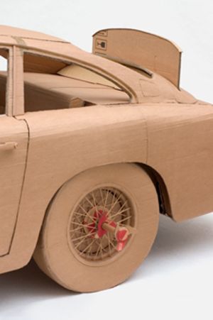 Cardboard Guy has Serious Talent Cardboard DB5 Wheel