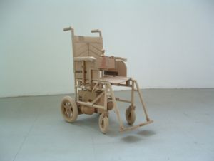 Cardboard Guy has Serious Talent Cardboard Wheelchair