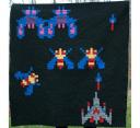 Galaga turns in to a Quilt