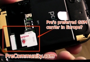 precommunity vodafone sim gsm palm pre Rumour   Palm Pre on Vodafone?