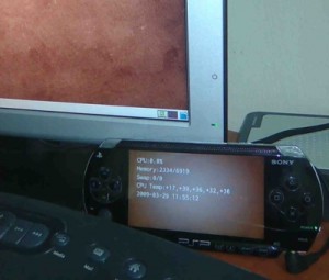 psp status monitor 300x255 PSP used as Status Display for PC