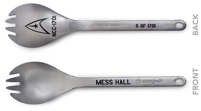Titanium Star Trek Spork