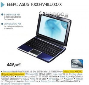 asus 1000hv 300x285 Asus Eee 1000HV gets Integrated ATI Graphics Chip