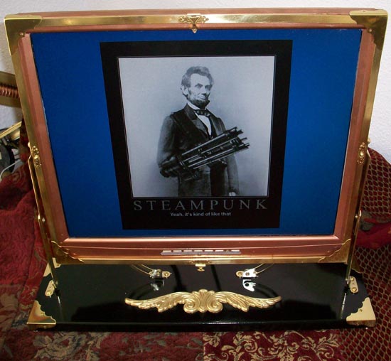 Steampunk LCD Monitor