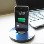 Recycled CD iPhone Dock