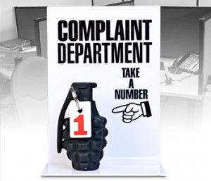 Complaint Department 300x257 Complaint Department Hand Grenade