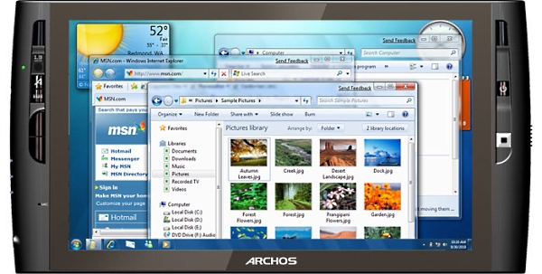 Archos 9PCTablet Runs Windows 7 and Possibly Android