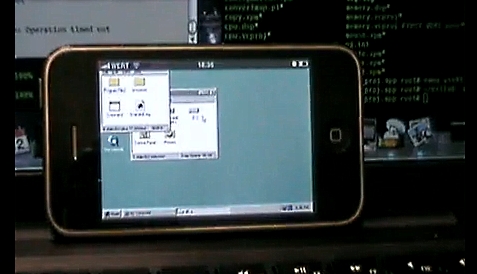 iPhone now runs Windows 95