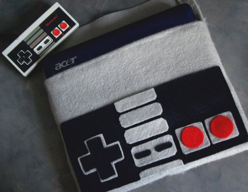 NES Controller Netbook Pouch