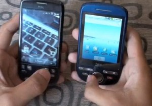 htc click leaked video 300x210 HTC Click Demo   Android Donut in the Wild