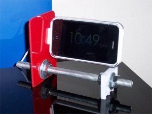 nuts and bolts iPhone dock 300x225 Nuts and Bolts iPhone Stand