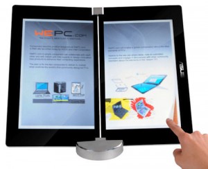 Asus Eee Reader 300x244 Asus E Book Reader to have Dual Screens