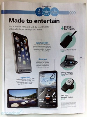 htc hd2 o2 300x400 HTC HD2   O2 Promotion Article Spotted