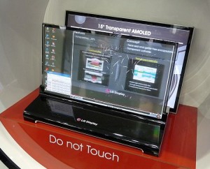 lg display 15 inch transparent oled 1 300x242 Transparent OLED Displays by LG and Samsung