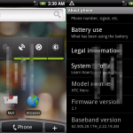 HTC Hero Running Android 2.1 Screen Shots
