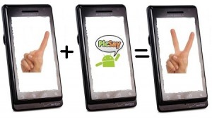 Droid multi touch 300x169 Motorola DROID Pinch and Zoom   Kind of