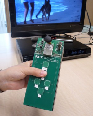 nec remote control 300x375 NEC Battery Less Remote Control