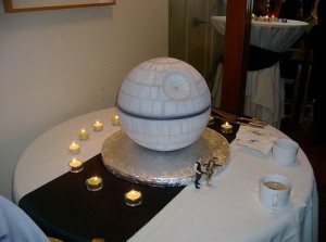 star wars death star cake 300x223 Death Star Wedding Cake