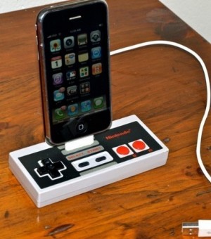 Nintendo NES Controller iPhone Dock 300x340 Rock Dock   NES Controller iPhone Dock