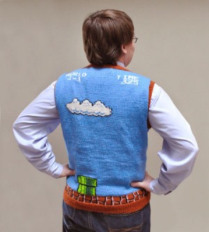 Mario Jumper back 300x332 Mario Bros Sweater for Geeks