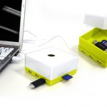 huBox USB Hub, SD Card Reader and Storage Container in One