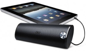 iPad Speakerbar 300x182 Apple iPad i Luv Speaker Bar