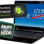 ASUS Eee PC 1215N gets Dual Core Atom N500 with Next Gen ION