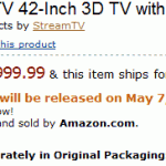 StreamTV to Launch Glasses Free 3D TVs in May