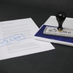 Facebook Like Rubber Stamp