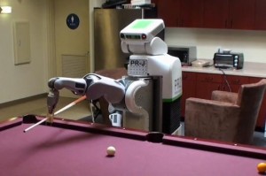 Pool Robot 300x199 Robot Plays Pool and Pockets Shots