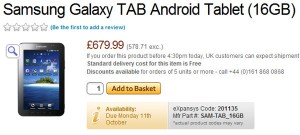 Samsung Galaxy Tab Price 300x135 Samsung Galaxy Tab Price   £679.99   Not Official