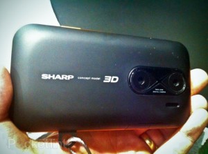 sharp 3d shooting phone camera 300x223 Sharp 3D Camera Phone Spotted at IFA