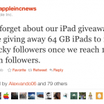 Apple Giving Away a Free iPad to 100 Followers